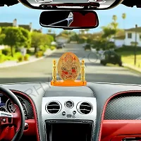 Rhymestore Hindu God Ganesh Piller Acrylic Frame for Home, Office  Car Temple, Gold, Tabletop-thumb4