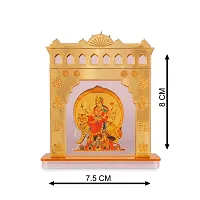 Rhymestore RYM Goddess Maa Durga Sherawali MATA Idol on Lion Acrylic Religious Frame for Car Dashboard-thumb3