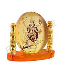 Rhymestore Kali MATA Ji Frame Murti for Car Dashboard, Office Table, Home, Mandir | Idol Statue Showpiece Decor Sculpture for Gift-thumb4