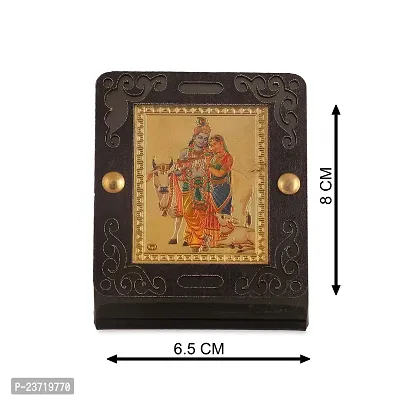 Rhymestore Radha Krishna Murti for Car Dashboard, Office Table, Home, Mandir | Idol Statue Showpiece Decor Sculpture for Gift-thumb4