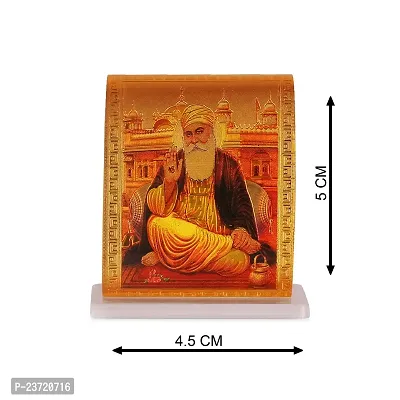 Rhymestore RYM Acrylic Showpiece Guru Nanak Dev Ji  Guru Govind Singh Ji Figurine for Car Dashboard Home  Office Decor-thumb4