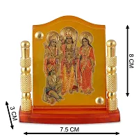 Rhymestore Acrylic Gold Plated Frame of RAM DARBAR for Home Office  car Temples-thumb2