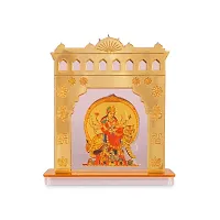 Rhymestore RYM Goddess Maa Durga Sherawali MATA Idol on Lion Acrylic Religious Frame for Car Dashboard-thumb4