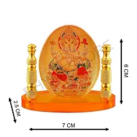 Rhymestore Hindu God Ganesh Piller Acrylic Frame for Home, Office  Car Temple, Gold, Tabletop-thumb1