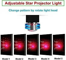 Rhymestore USB Star Light Auto Roof Projector Atmosphere Lamp, 360 Degree Rotation for Disco Light/Night Light/Room/Car/Party Decoration-thumb4