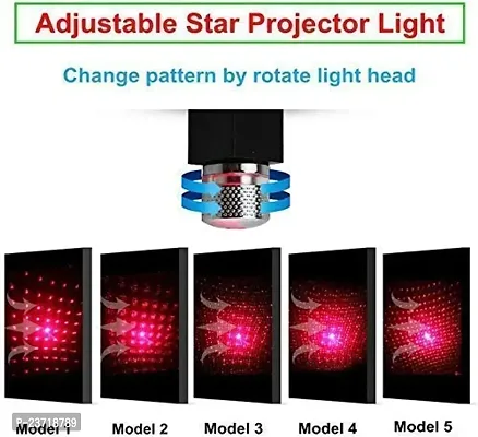 Rhymestore USB Star Light Auto Roof Projector Atmosphere Lamp, 360 Degree Rotation for Disco Light/Night Light/Room/Car/Party Decoration-thumb5