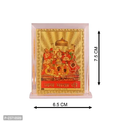 Rhymestore RYM Goddess Maa Vaishno Devi Idol Acrylic Religious Frame for Car Dashboard, Home  Office-thumb4