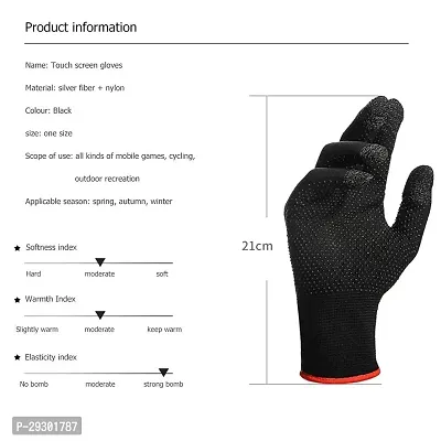 Trendy Rhymestore RYM Touch Mobile Screen Slim Gloves for Unisex Men and Women-thumb4