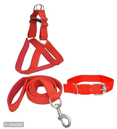 SheepDog Combo of 3 Pack Dog Harness Plus collar Plus Belt Set 1 Inch (Waterproof, Leash Size 1.5M-2M) ₹208
