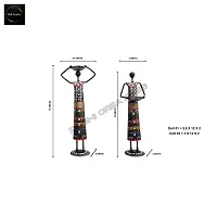 Doll Set (T-light holder)(H2)/ Set of 2 /Metal Product/ Hand-Painted/ Rajasthani Artisans-thumb4