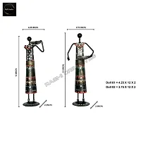 Doll Set (T-light holder)(S1)/Set of 2 /Metal Product/ Hand-Painted/ Rajasthani Artisans-thumb4