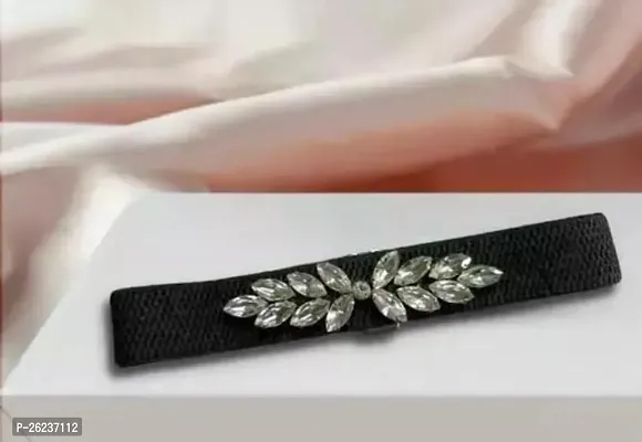 Stretchable Elastic Belt, Stylish Diamond Stones Studded Cinch Belt Cinch Belt .-thumb0