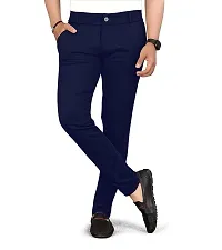 Trendy Linen Blend Stretchable Trouser for Men-thumb3