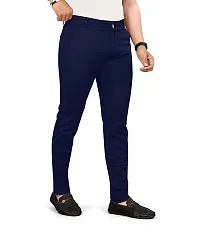 Trendy Linen Blend Stretchable Trouser for Men-thumb2