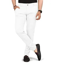 Trendy Linen Blend Stretchable Trouser for Men-thumb1