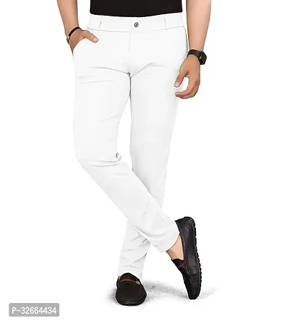 Trendy Linen Blend Stretchable Trouser for Men-thumb2