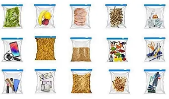 Durable And Leakproof Zip Lock Bags For Food Storage Pack Of 15-thumb4