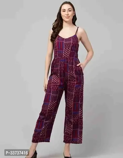 Stylish Cotton Printed Jumpsuit For Women-thumb0