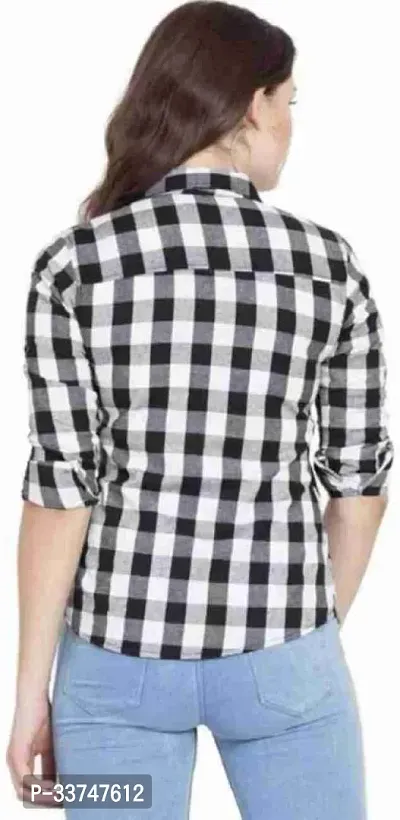 Trendy Cotton Check Shirt For Women-thumb2