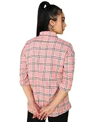 Trendy Cotton Checked Shirt For Women-thumb1