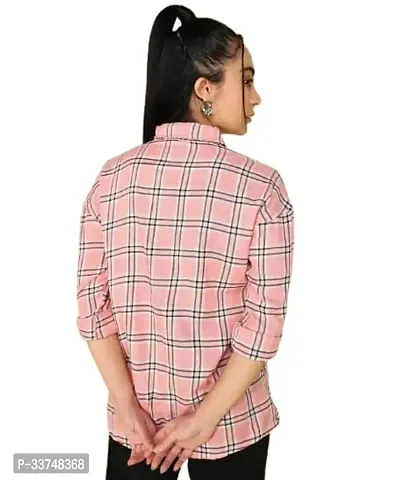 Trendy Cotton Checked Shirt For Women-thumb2