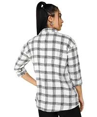 Trendy Cotton Checked Shirt For Women-thumb1