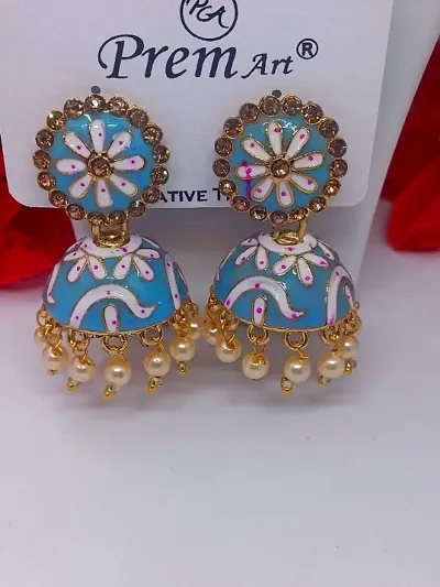 Beautiful Meenakari Earrings