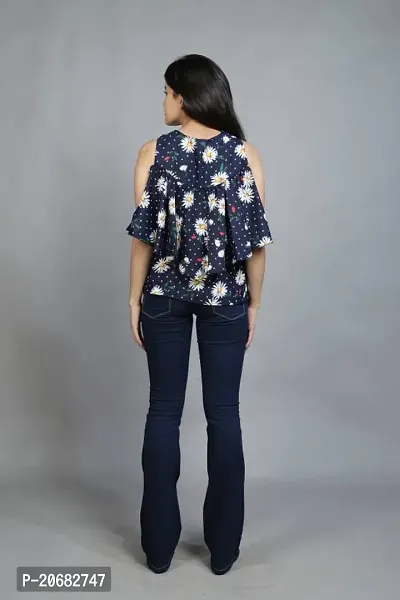 Elegant  Crepe  Top For Women-thumb2