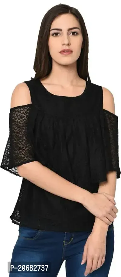 Elegant  Cotton Blend  Top For Women