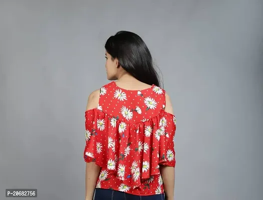 Elegant  Crepe  Top For Women-thumb3