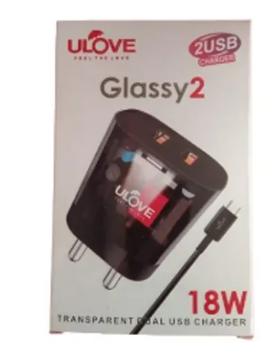 Stylish Fast Charger 18W Glassy2 Charger