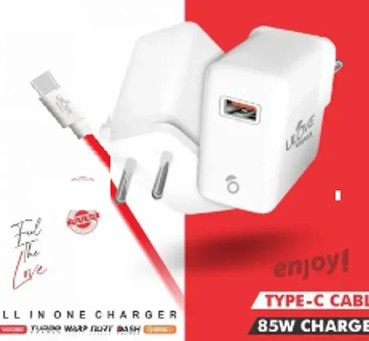 Stylish Fast Charger 85W C-Type Cable Charger