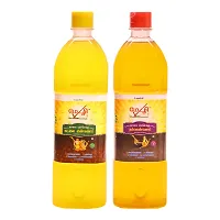 MEZHI Wood Cold Pressed Groundnut / Sesame Cooking Oil  Combo (1L Each, Pack of 2)-thumb3