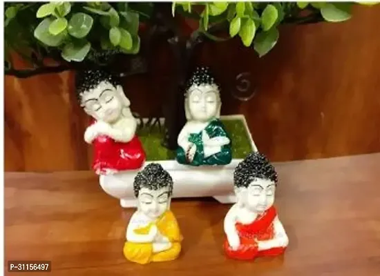 Baby Budha budha Decorative Showpiece pack of 4-thumb0