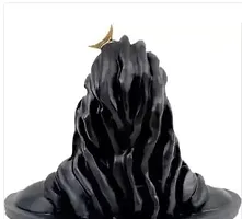 shiva statue for meditation and for peace Decorative Showpiece  12 cm  Resin  Black-thumb1