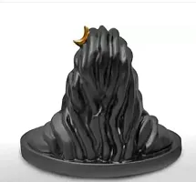 shiva statue for meditation and for peace Decorative Showpiece  12 cm  Resin  Black-thumb3