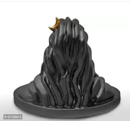 shiva statue for meditation and for peace Decorative Showpiece  12 cm  Resin  Black-thumb4