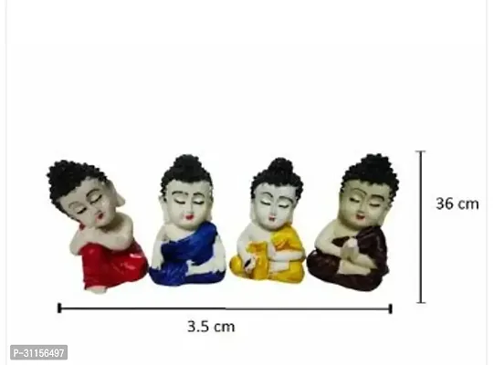 Baby Budha budha Decorative Showpiece pack of 4-thumb2