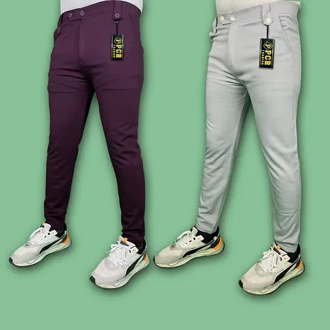 Must Have Polyester Regular Track Pants For Men 