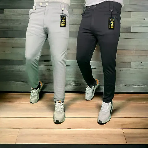 Unique Solid Man's Trouser (Pack of 2)