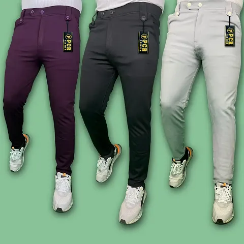 Trendy Track Pants for Men - Pack of 3