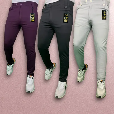 Trendy Track Pants for Men - Pack of 3