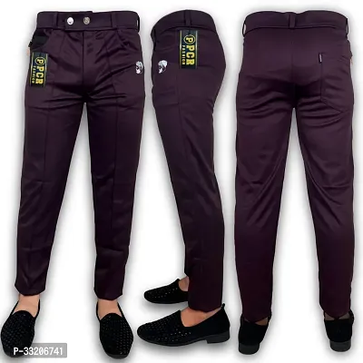 Stylish Polyester Solid Track Pant for Men-thumb2