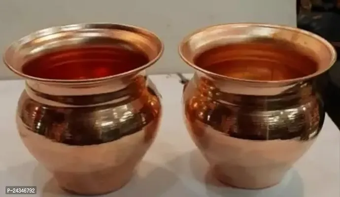 Divya Shakti Pure Copper Vessel-Set Of 2 Pieces-thumb0