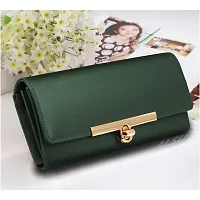 ALSU Women's Green Hand Clutch Wallet Purse_LDU-012 (Green)-thumb3