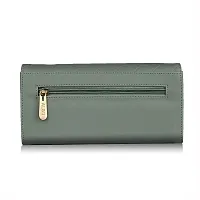 ALSU Women's Green Hand Wallet Clutch (klm-013blugrn)-thumb2