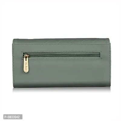 ALSU Women's Green Hand Wallet Clutch (klm-013blugrn)-thumb3