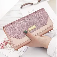 ALSU Women's Pink Hand Wallet Clutch with 6 Card Pocket_shd-009pnk-thumb3