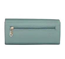 ALSU Women's Green Hand Clutch Wallet Purse_LDU-012blshgrn-thumb2