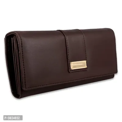 ALSU Women's Brown Hand Wallet Clutch_shd-006br